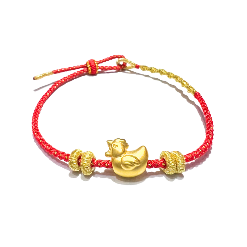 24 Gold Bracelet Chinese Zodiac (Rooster)