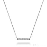 Diamond Bar Necklace-RNB Jewellery