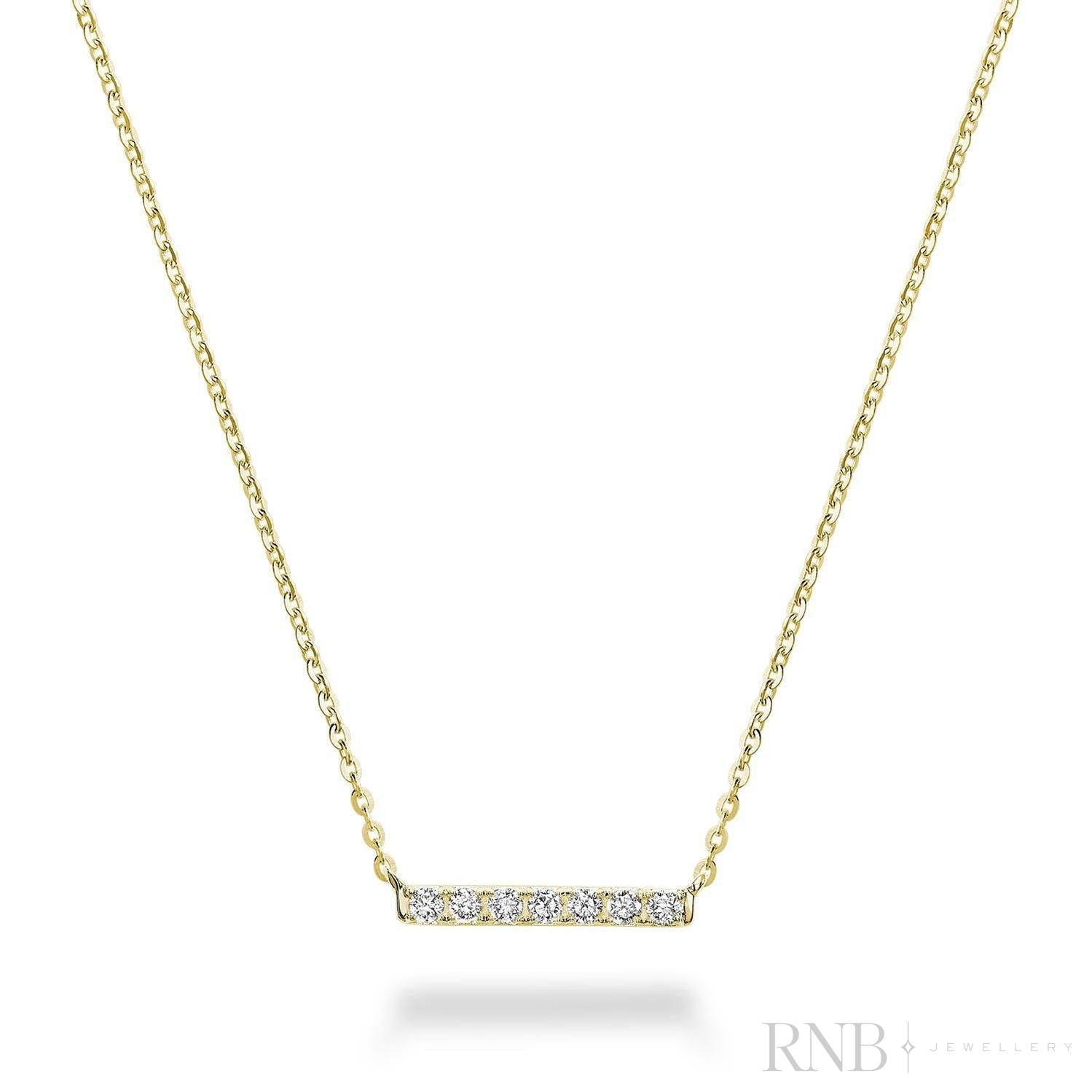 Diamond Bar Necklace