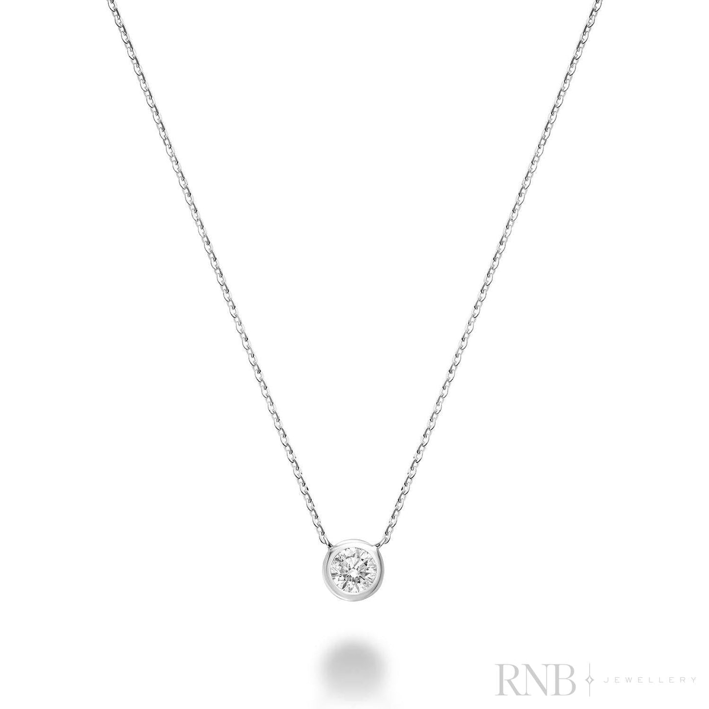 Bezel Diamond Necklace