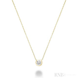 Bezel Diamond Necklace