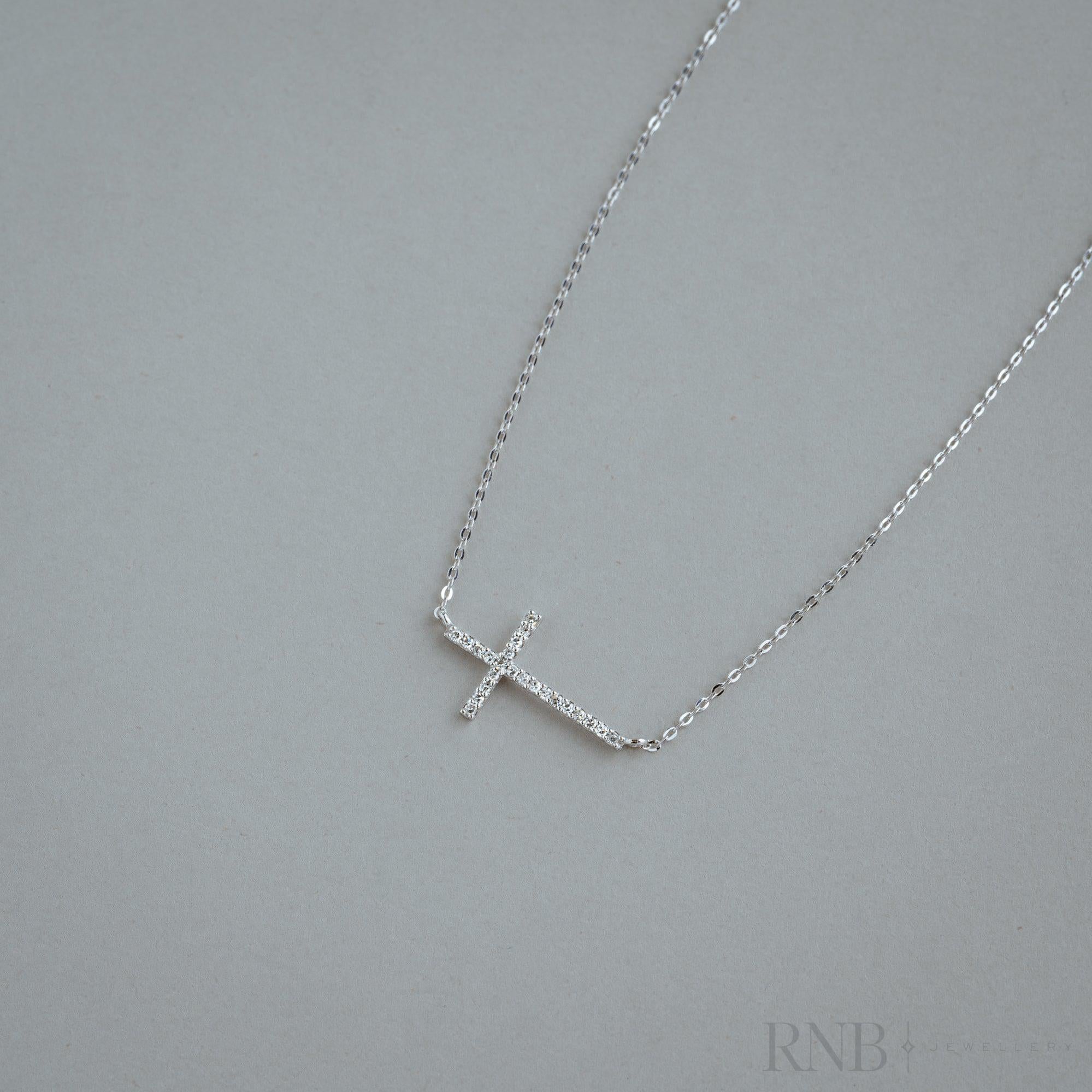 Karma Cross Diamond Necklace