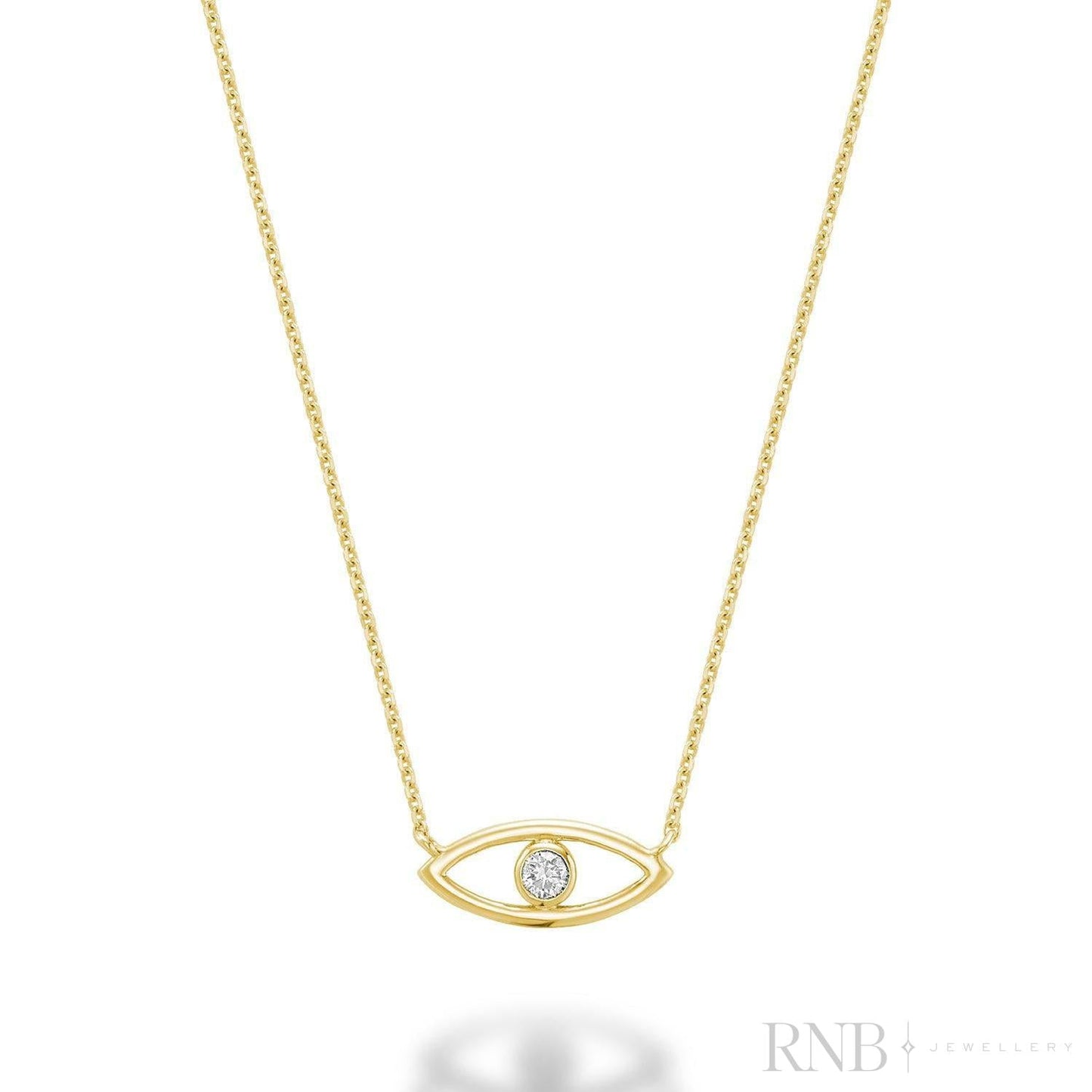 Evil Eye Diamond Necklace-RNB Jewellery