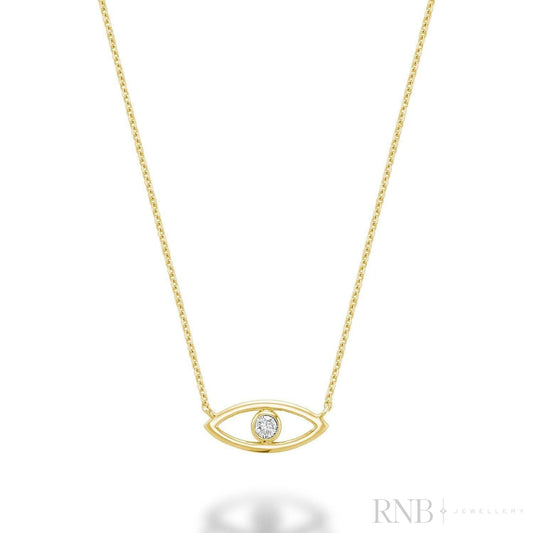 Evil Eye Diamond Necklace