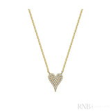 Pave Heart Diamond Necklace