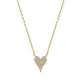 Pave Heart Diamond Necklace