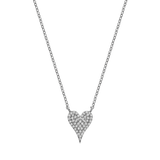 Pave Heart Diamond Necklace