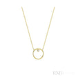 Circle of Life Solitaire Diamond Necklace
