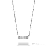 Pave Plate Diamond Necklace
