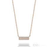Pave Plate Diamond Necklace