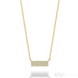 Pave Plate Diamond Necklace