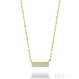Pave Plate Diamond Necklace