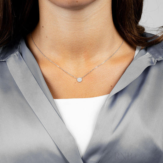 Miligrain Pave Diamond Necklace