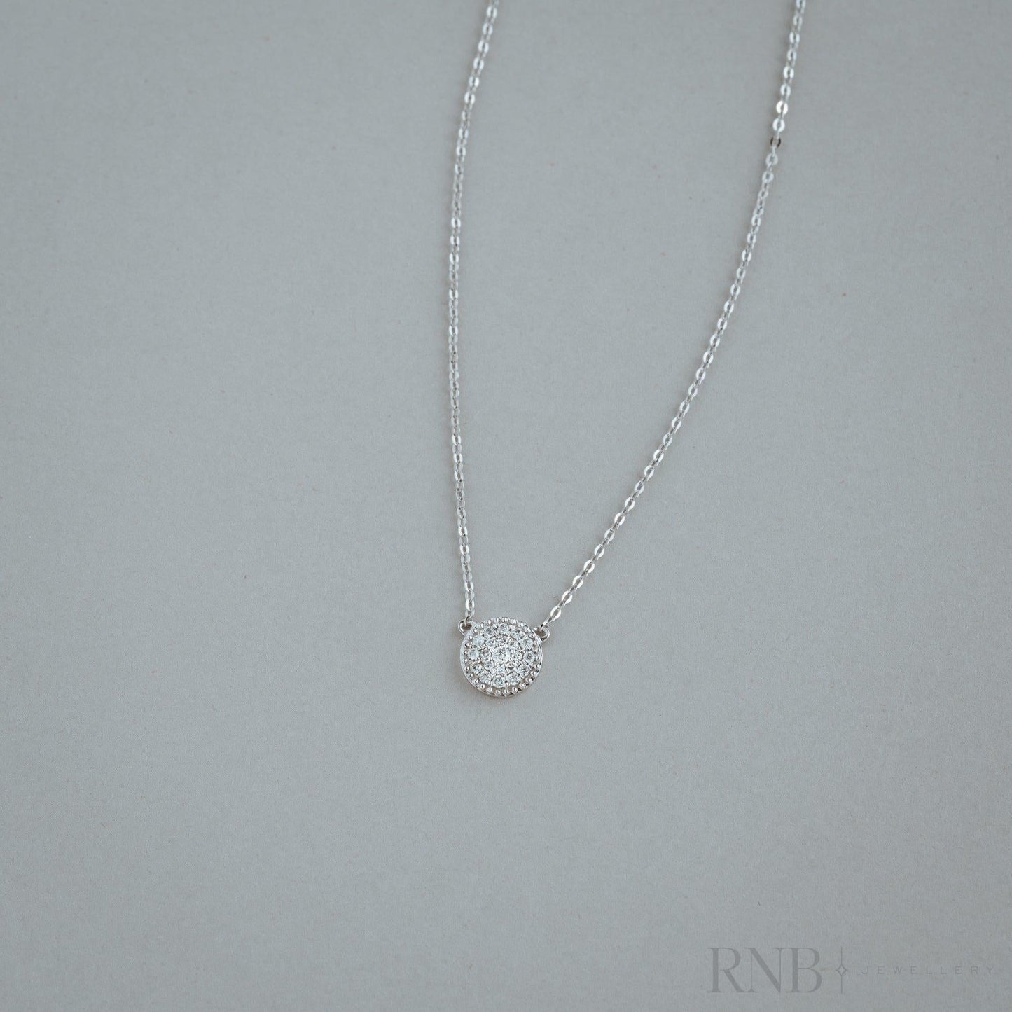 Miligrain Pave Diamond Necklace