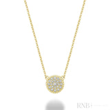 Miligrain Pave Diamond Necklace