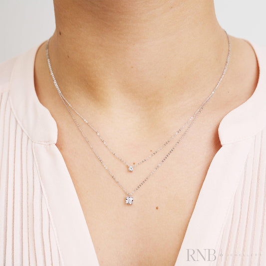 Solitaire Diamond Necklace