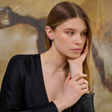 Halo Diamond Stations Necklace