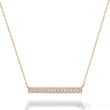 Bar Diamond Milgrain Necklace