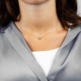 Bezel Set Diamond Necklace-RNB Jewellery