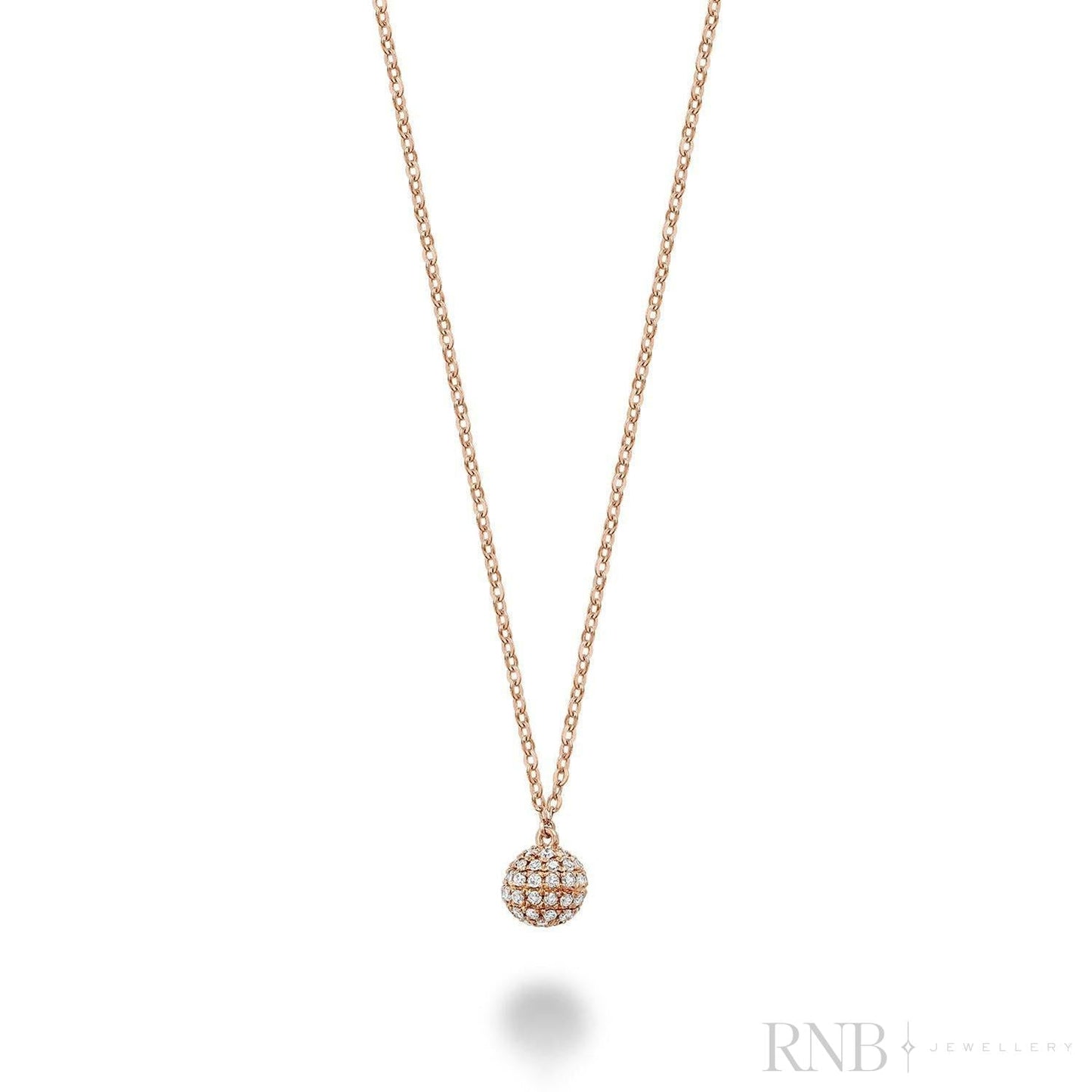 Disco Ball Diamond Necklace