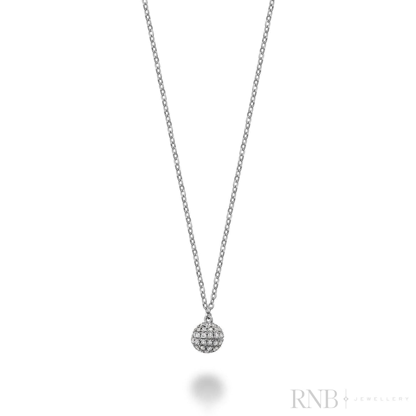 Disco Ball Diamond Necklace