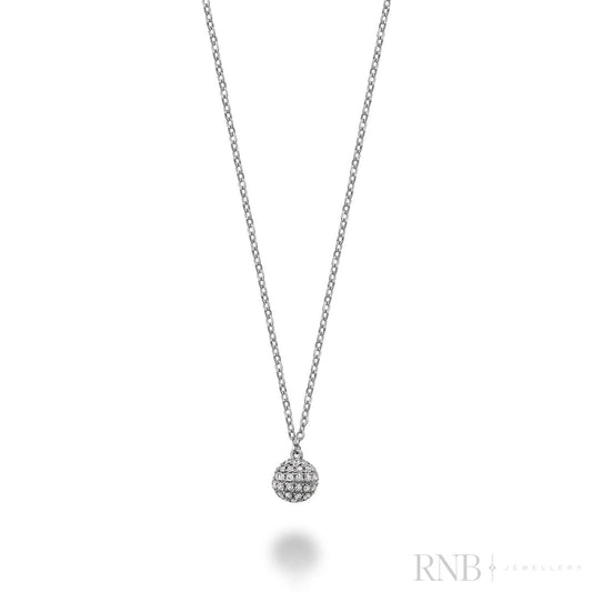 Disco Ball Diamond Necklace