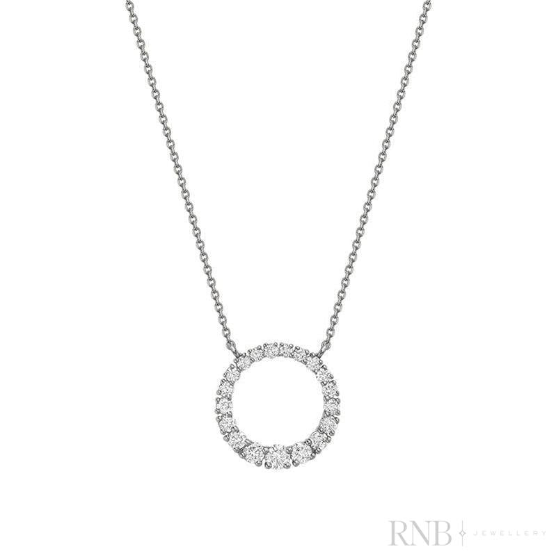 Circle Diamond Necklace