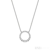 Circle Diamond Necklace