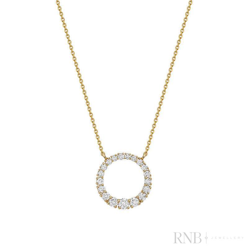 Circle Diamond Necklace