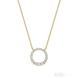 Circle Diamond Necklace