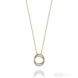 Double Circle Diamond Necklace