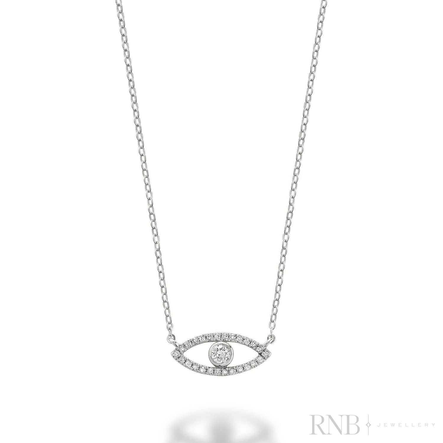 Evil Eye Diamond Necklace