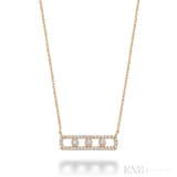 Trinity Bar Diamond Necklace
