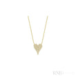 Pave Heart Diamond Necklace