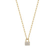 Mini Lock Diamond Pendant