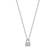 Mini Lock Diamond Pendant