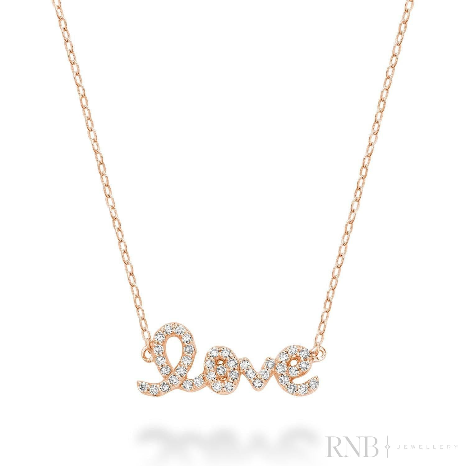 Mini "LOVE" Diamond Necklace