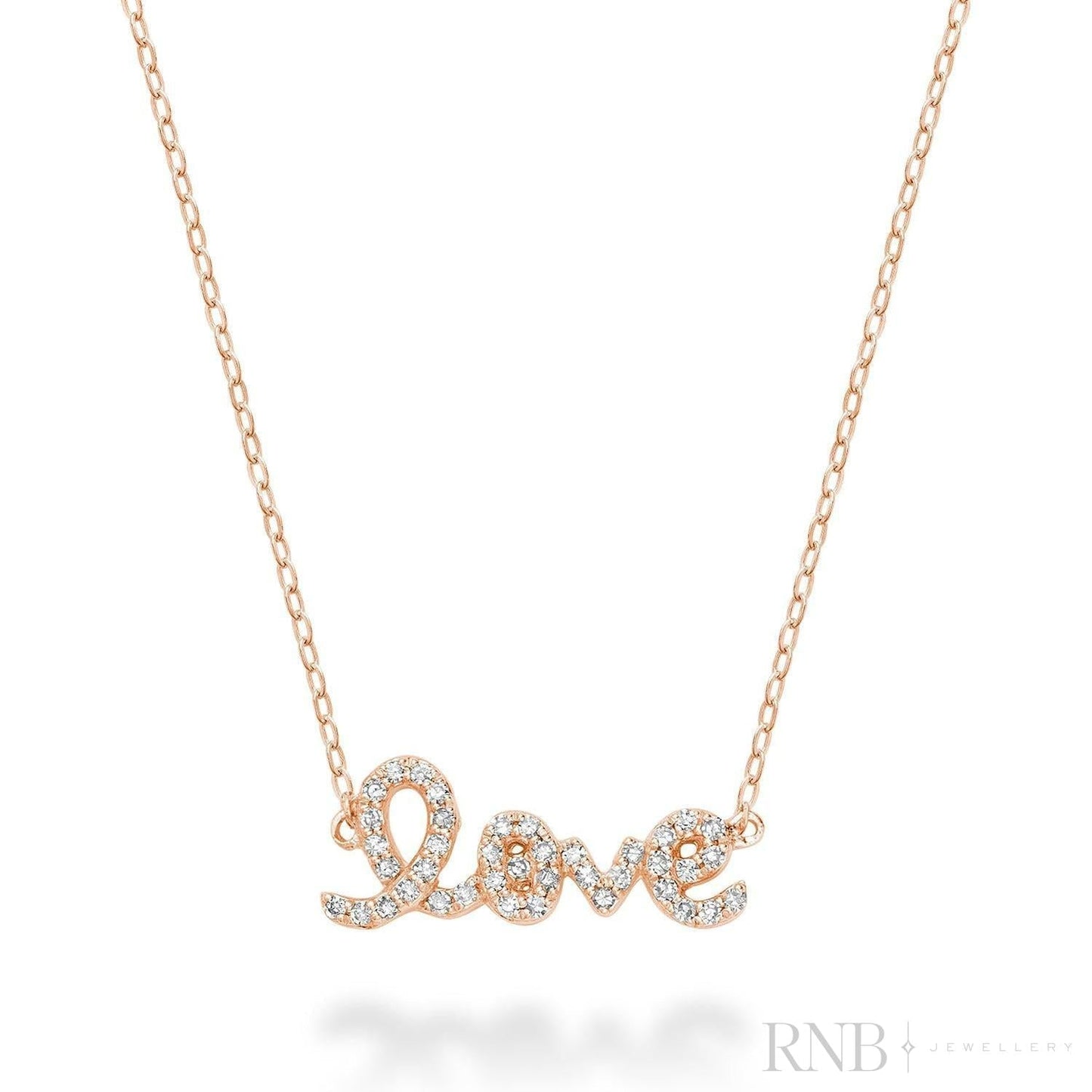 Mini "LOVE" Diamond Necklace