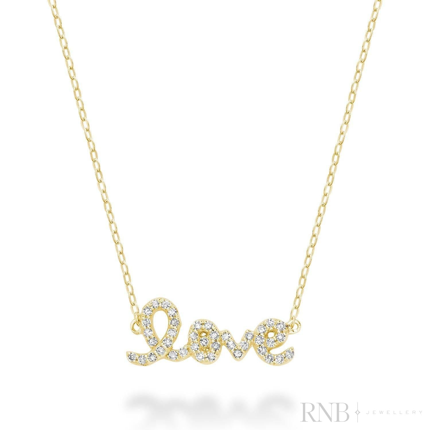 Mini "LOVE" Diamond Necklace