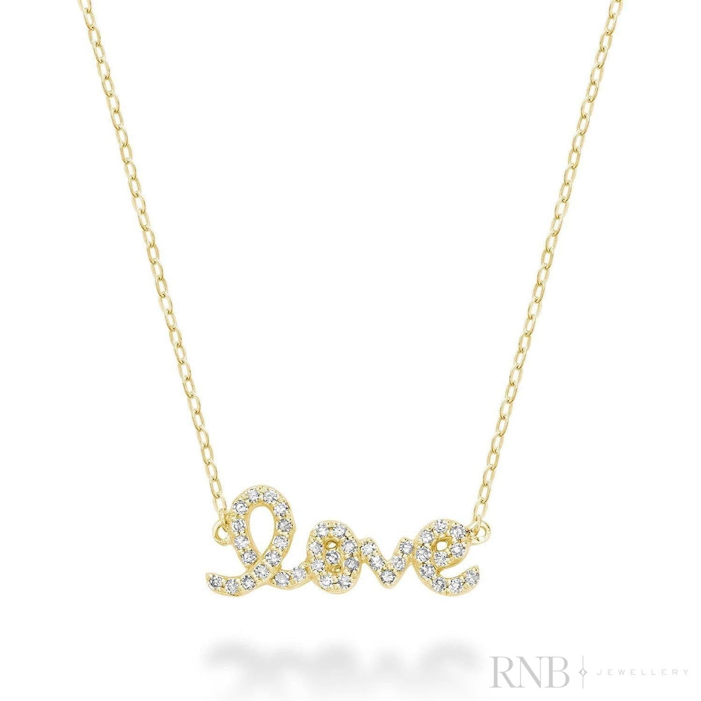 Mini "LOVE" Diamond Necklace