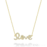 Mini "LOVE" Diamond Necklace