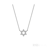 Small Star Of David Diamond Necklace