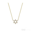 Small Star Of David Diamond Necklace