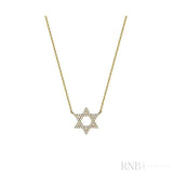 Small Star Of David Diamond Necklace