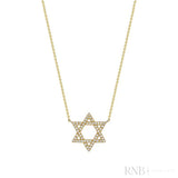 Medium Star Of David Diamond Necklace