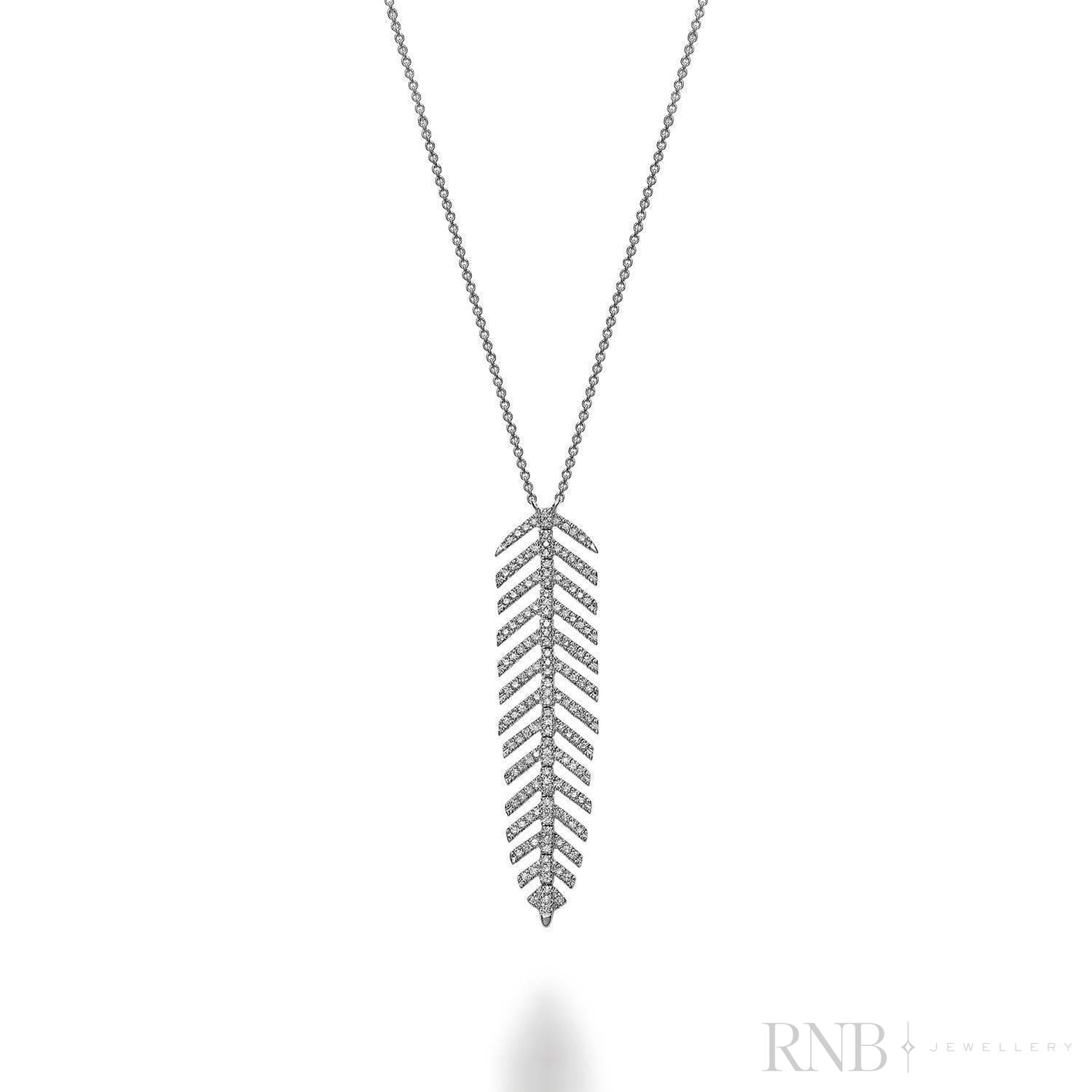 Leaf Diamond Necklace