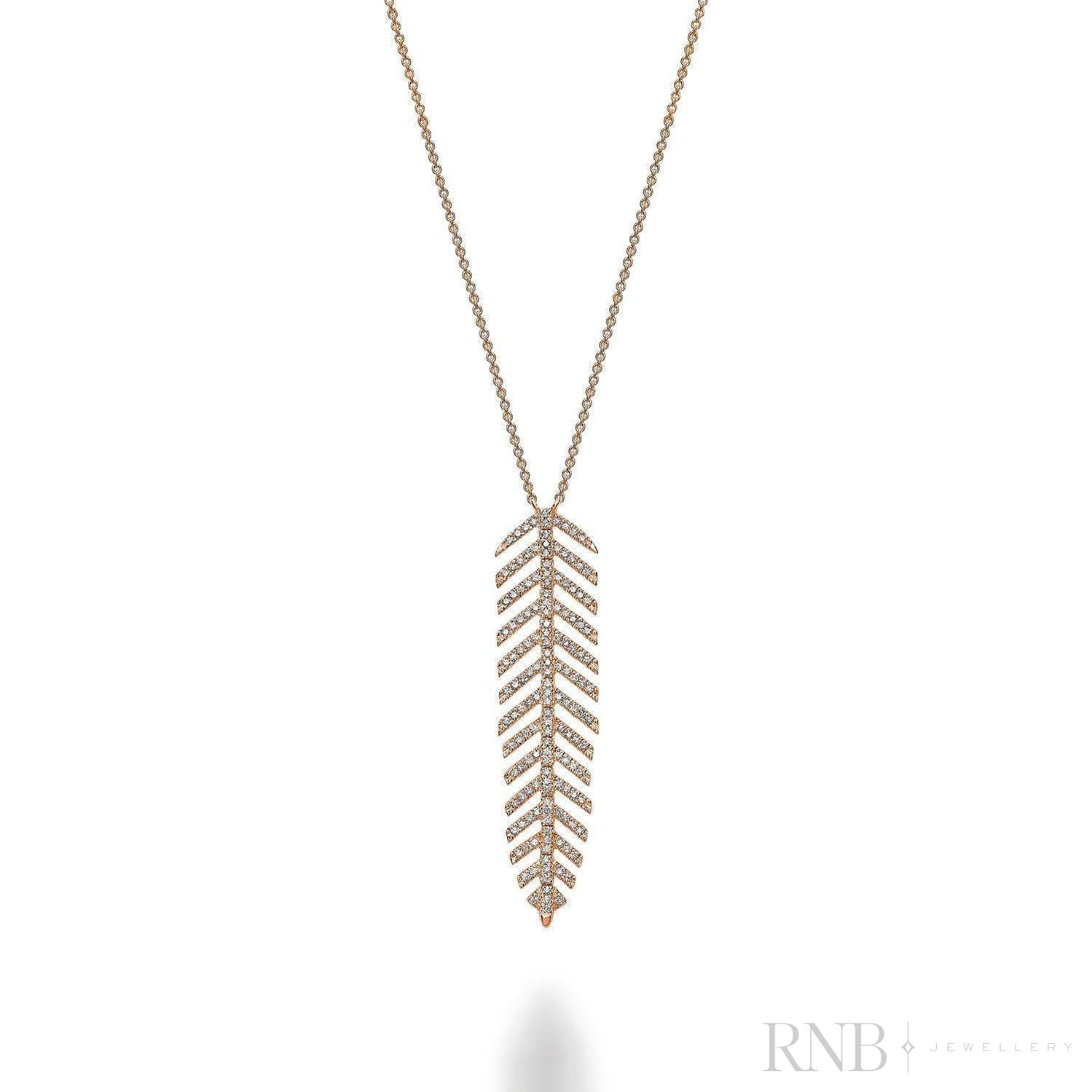Leaf Diamond Necklace