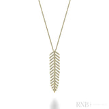 Leaf Diamond Necklace-RNB Jewellery