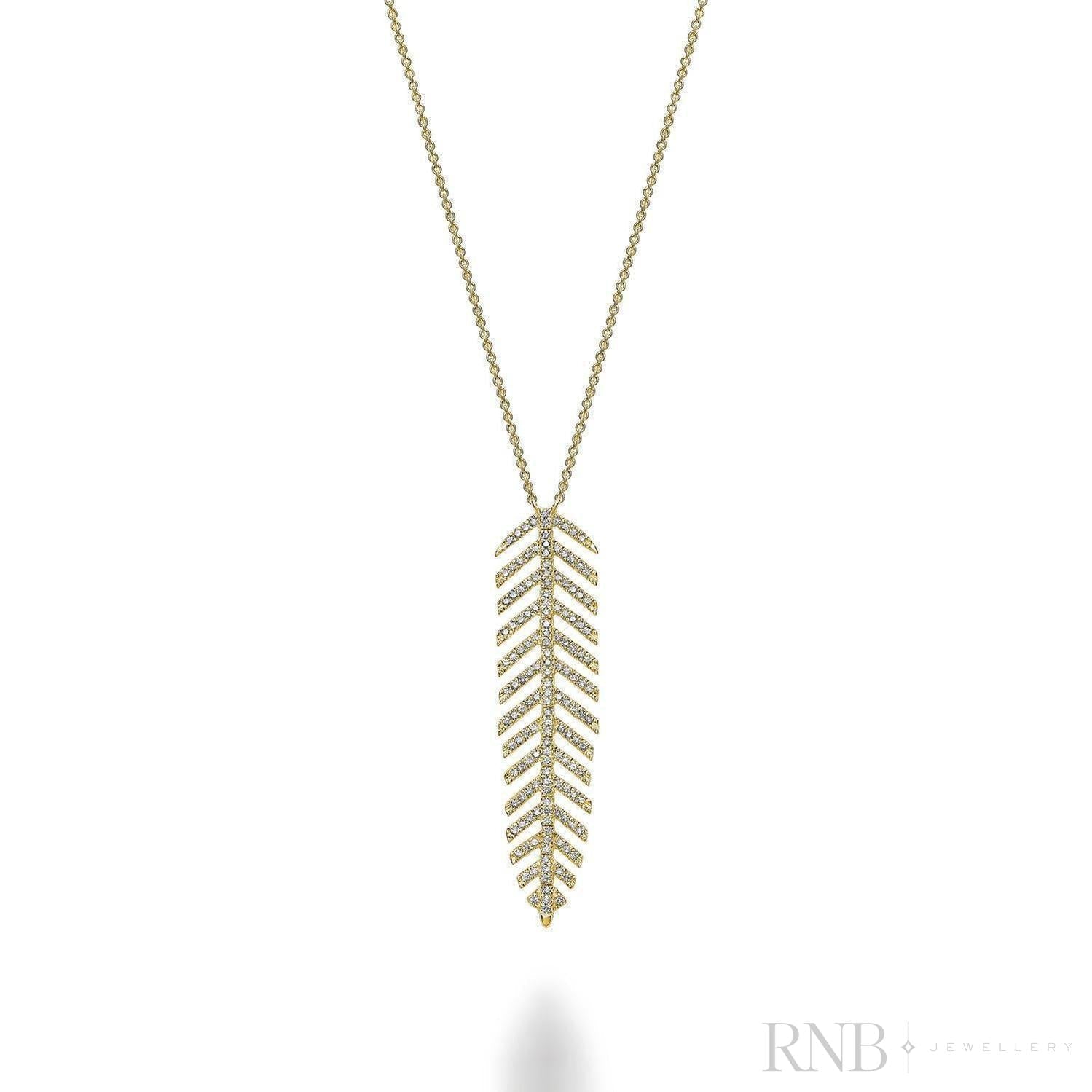 Leaf Diamond Necklace