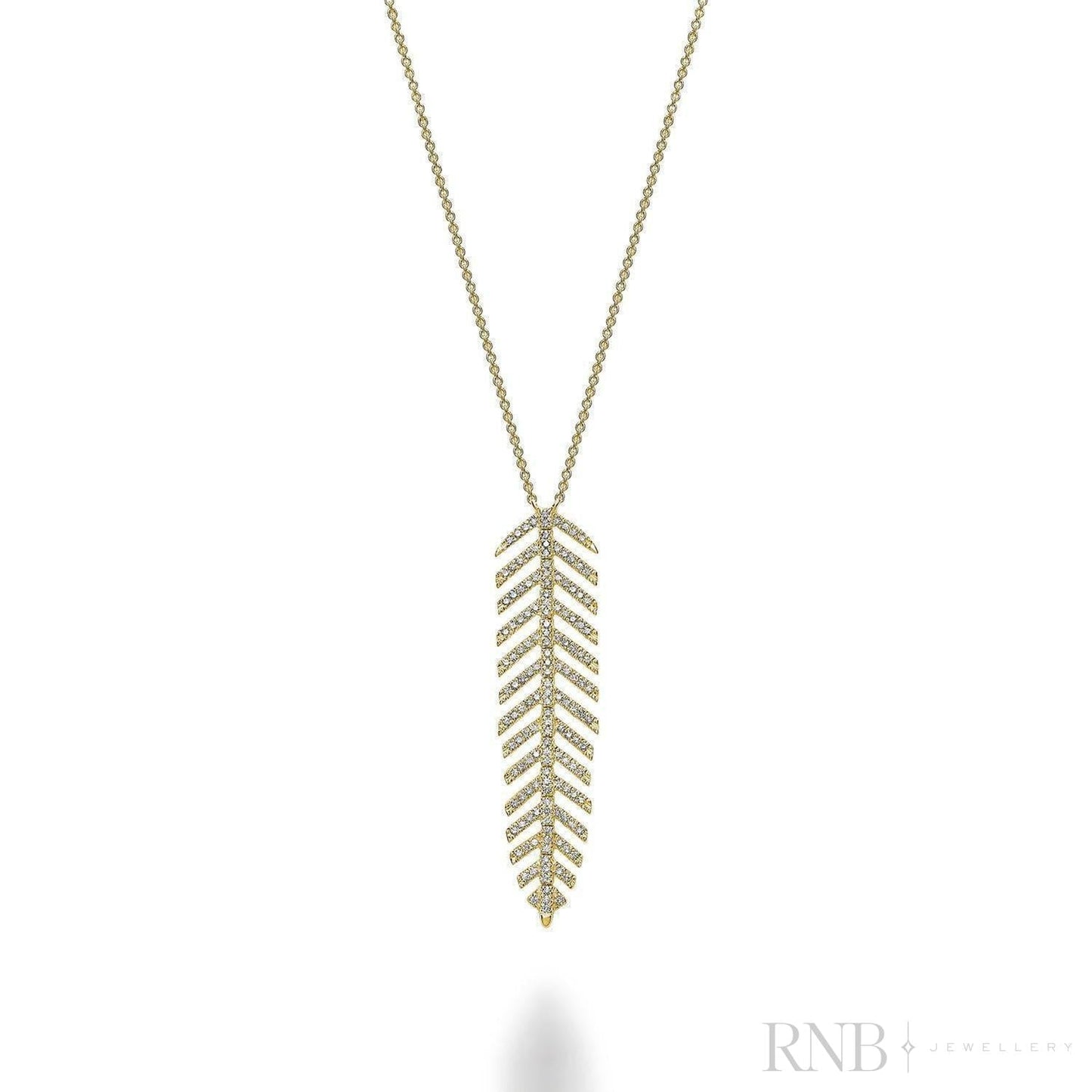Leaf Diamond Necklace